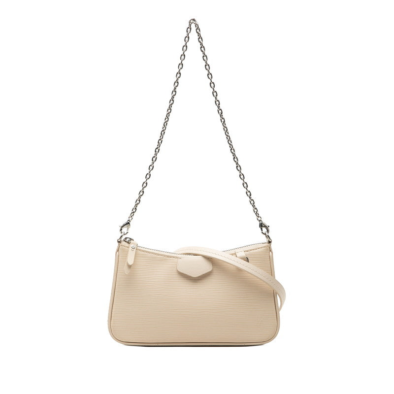 ルイ ヴィトン エピ イージー ポーチ ハンドバッグ 2WAY ショルダーバッグ M80479 ベージュ系 レザー レディース LOUIS VUITTON 中古