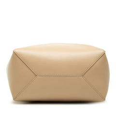 ロエベ パズルフォルド ミディアム トートバッグ ハンドバッグ ベージュ アイボリー レザー レディース LOEWE 中古