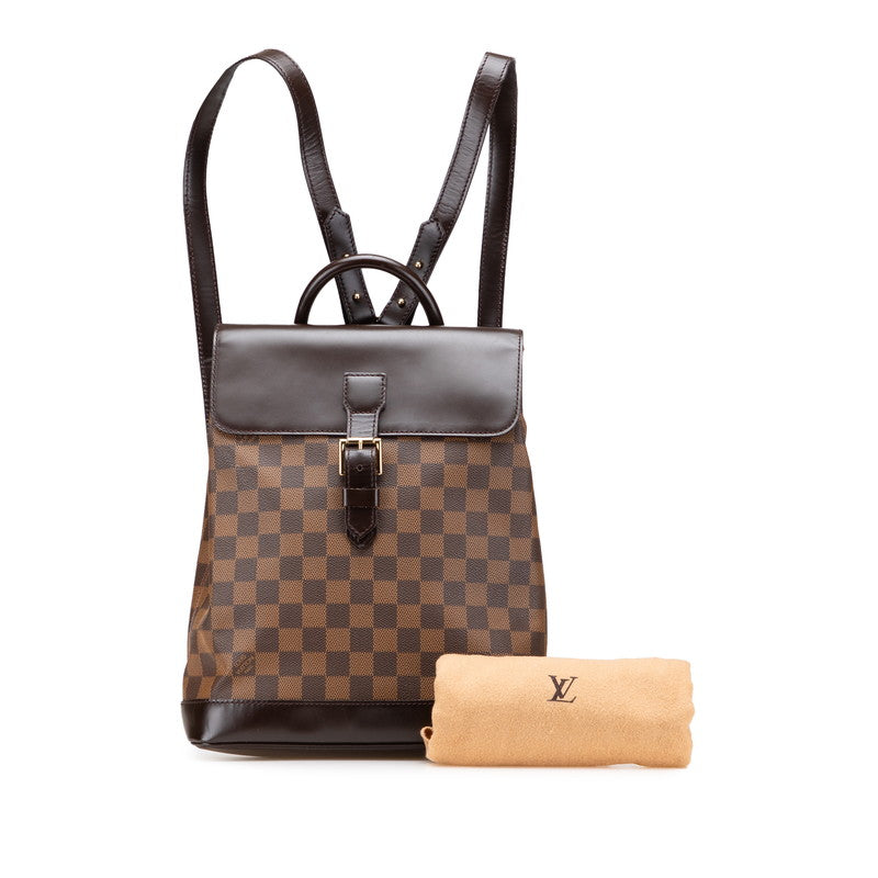 ルイ ヴィトン ダミエ ソーホー リュック バックパック M51132 ブラウン PVC レザー レディース LOUIS VUITTON 【中古】