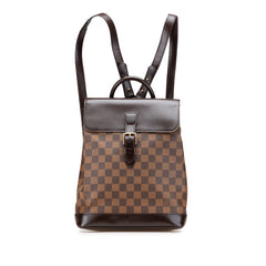 ルイ ヴィトン ダミエ ソーホー リュック バックパック M51132 ブラウン PVC レザー レディース LOUIS VUITTON 【中古】