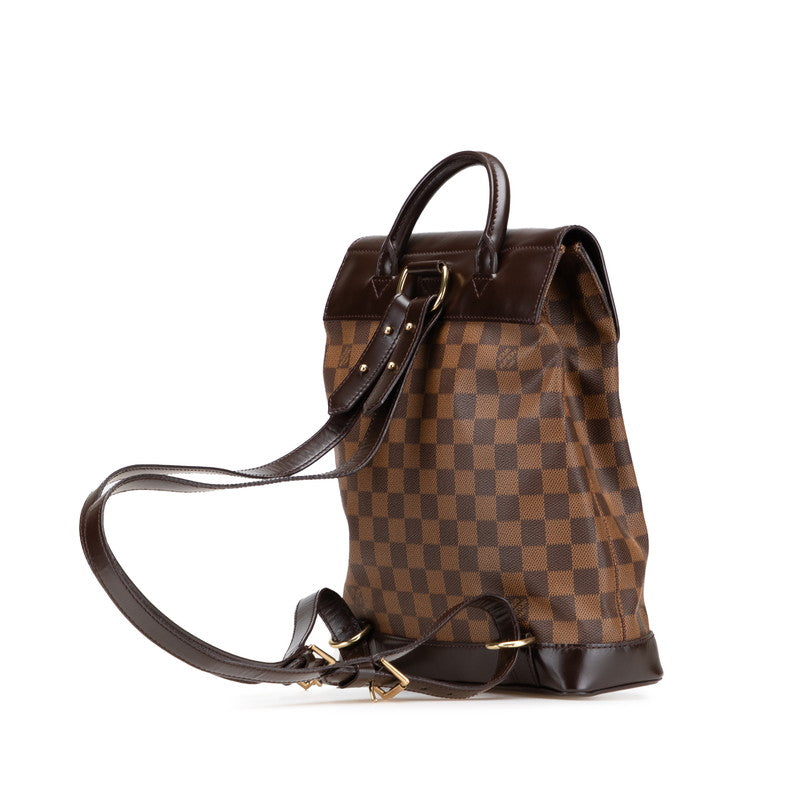 ルイ ヴィトン ダミエ ソーホー リュック バックパック M51132 ブラウン PVC レザー レディース LOUIS VUITTON 【中古】