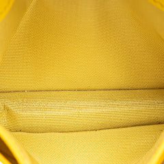 サルヴァトーレフェラガモ ガンチーニ カードケース IY-220371 イエロー レザー レディース Salvatore Ferragamo 【中古】