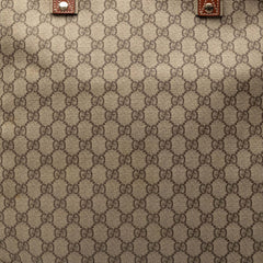 グッチ GGスプリーム シェリーライン トートバッグ 233081 ベージュ ブラウン PVC レザー レディース GUCCI 【中古】