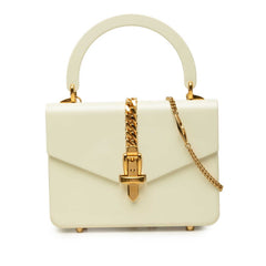 グッチ シルヴィ1969 ハンドバッグ チェーン ショルダーバッグ 2WAY 589482 ホワイト アクリル レディース GUCCI 中古