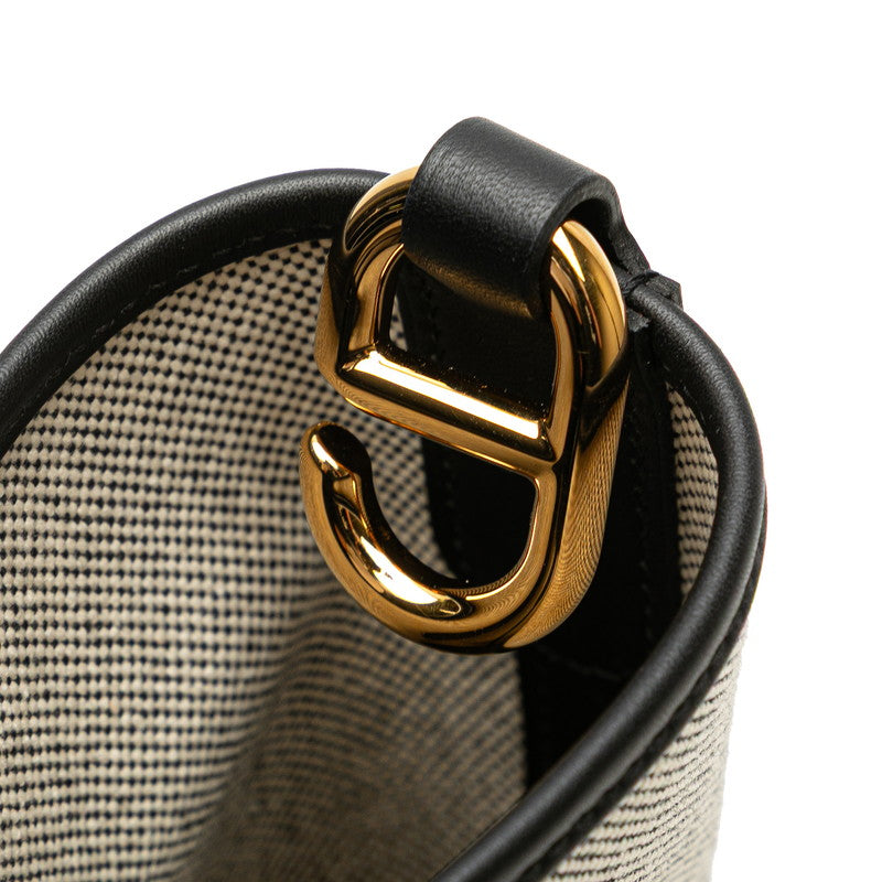 エルメス インザループ23 ハンドバッグ エクリュ ブラック トワルアッシュ スイフト レディース HERMES 【中古】
