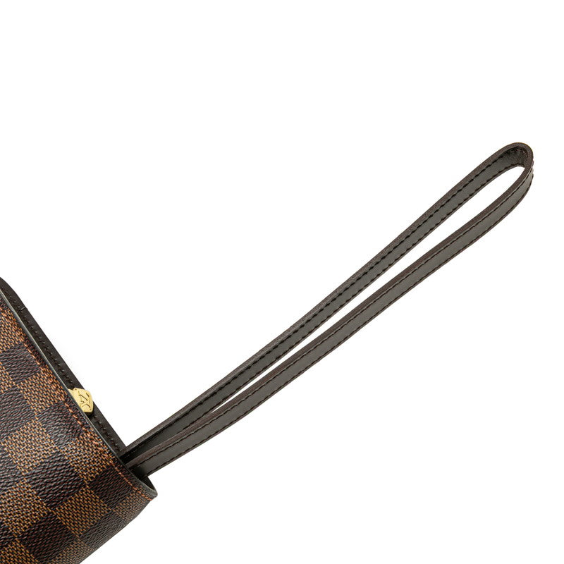 ルイ ヴィトン ダミエ サンルイ セカンドバッグ N51993 ブラウン PVC レザー メンズ LOUIS VUITTON 【中古】
