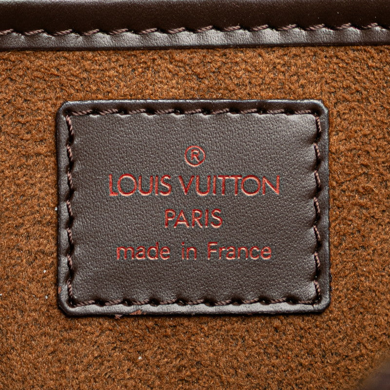 ルイ ヴィトン ダミエ サンルイ セカンドバッグ N51993 ブラウン PVC レザー メンズ LOUIS VUITTON 【中古】