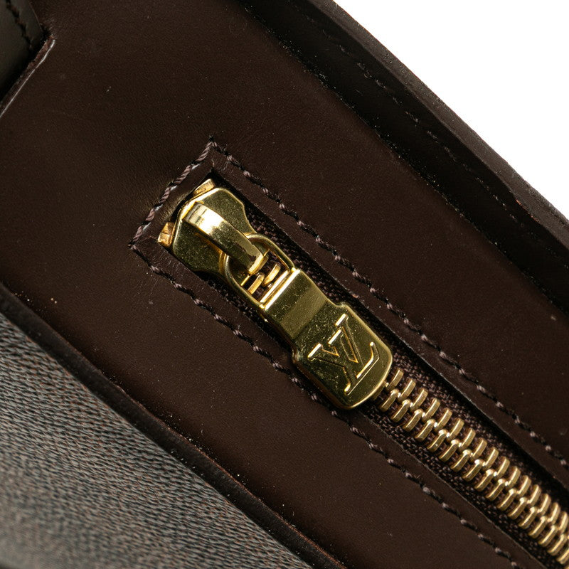 ルイ ヴィトン ダミエ サンルイ セカンドバッグ N51993 ブラウン PVC レザー メンズ LOUIS VUITTON 【中古】