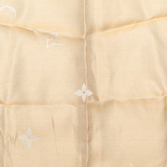 ルイ ヴィトン モノグラム ツイリー スカーフ ベージュ シルク レディース LOUIS VUITTON 【中古】