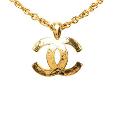 シャネル ココマーク ヴィンテージ ロングネックレス 94P ゴールド メッキ レディース CHANEL 中古