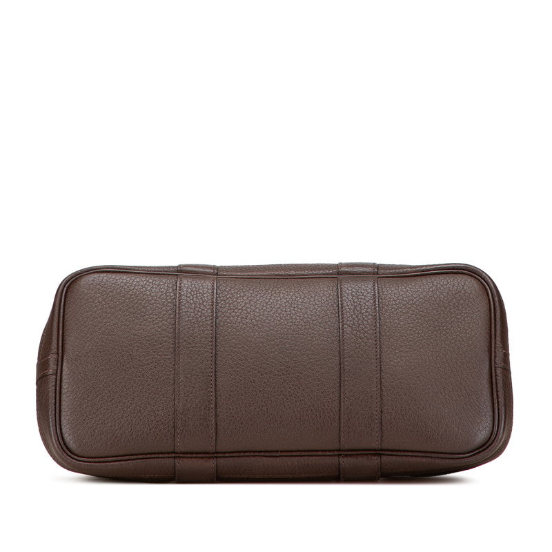 エルメス ガーデンパーティTPM ハンドバッグ ショコラ シルバー金具 ネゴンダ レディース HERMES 【中古】
