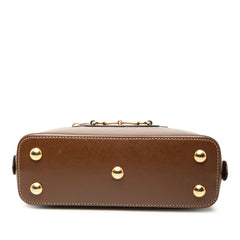 グッチ GGスプリーム ホースビット 1955 ハンドバッグ ショルダーバッグ 2WAY 621220 ベージュ ブラウン PVC レザー レディース GUCCI 【中古】