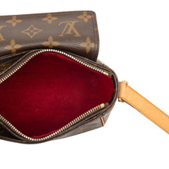 ルイ ヴィトン モノグラム ヴィバシテPM 斜め掛け ショルダーバッグ M51165 ブラウン PVC レザー レディース LOUIS VUITTON 【中古】