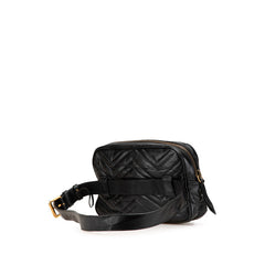 グッチ GGマーモント ウエストバッグ 523380 ブラック レザー レディース GUCCI 【中古】