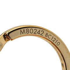 ルイ ヴィトン モノグラム ポルトクレ パピー キーホルダー チャーム M80242 ブラウン ゴールド レザー メッキ レディース LOUIS VUITTON 【中古】