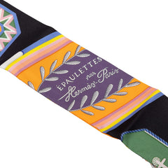 エルメス ツイリー EPAULETTES DE GALA 式典肩章 スカーフ ブラック マルチカラー シルク レディース HERMES 【中古】