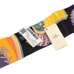 エルメス ツイリー EPAULETTES DE GALA 式典肩章 スカーフ ブラック マルチカラー シルク レディース HERMES 【中古】