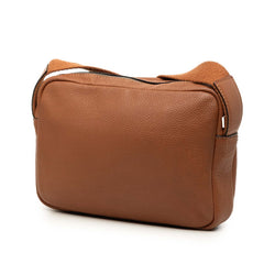 ロエベ アナグラム ミリタリー メッセンジャーバッグ ショルダーバッグ ブラウン レザー レディース LOEWE 中古