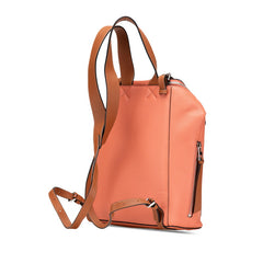 ロエベ アナグラム ゴヤ スモール リュック バックパック ピンク カーフレザー レディース LOEWE 【中古】