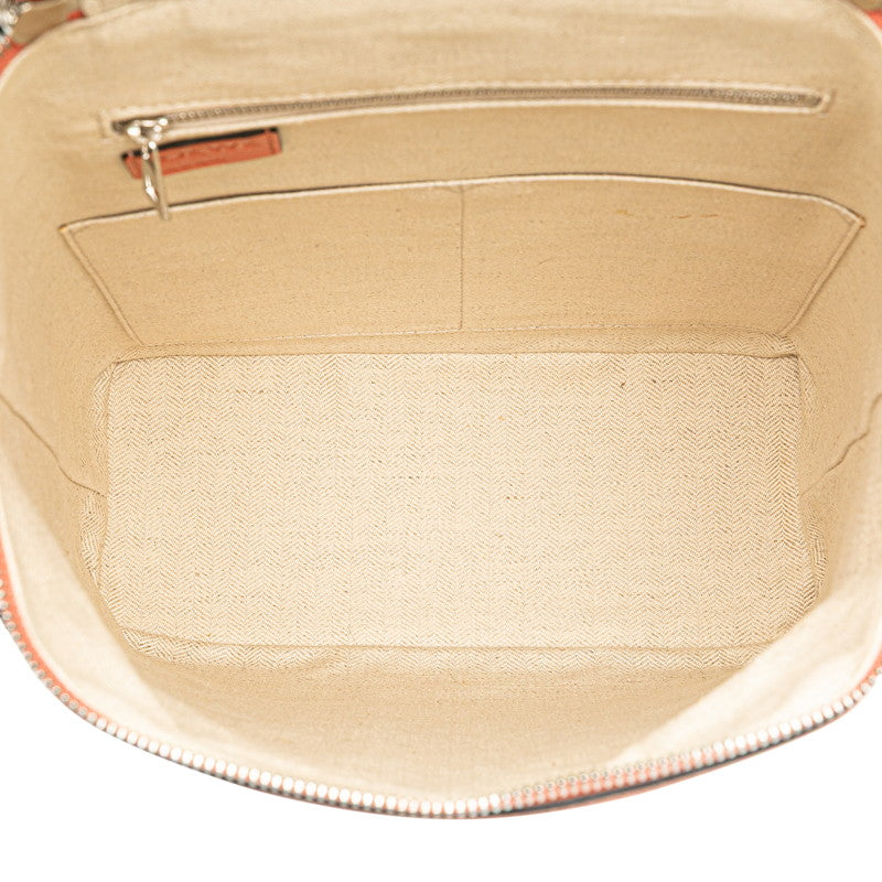 ロエベ アナグラム ゴヤ スモール リュック バックパック ピンク カーフレザー レディース LOEWE 【中古】