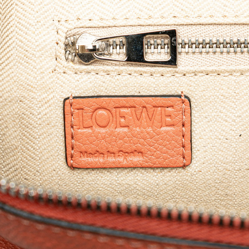 ロエベ アナグラム ゴヤ スモール リュック バックパック ピンク カーフレザー レディース LOEWE 【中古】