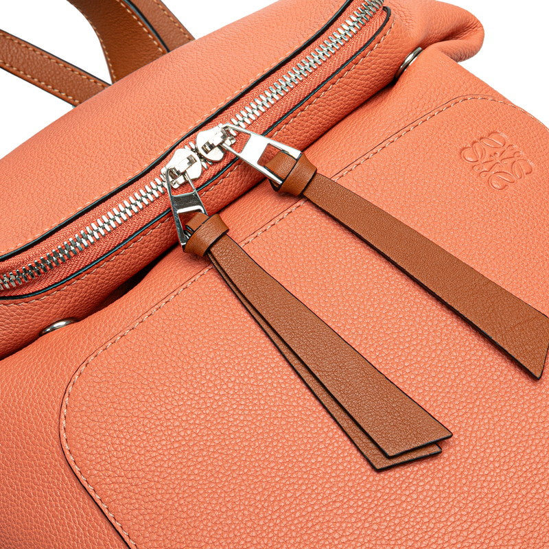 ロエベ アナグラム ゴヤ スモール リュック バックパック ピンク カーフレザー レディース LOEWE 【中古】