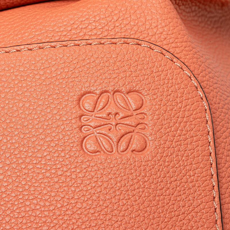 ロエベ アナグラム ゴヤ スモール リュック バックパック ピンク カーフレザー レディース LOEWE 【中古】