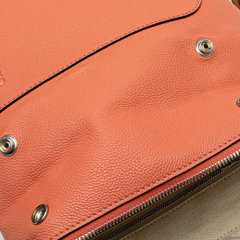 ロエベ アナグラム ゴヤ スモール リュック バックパック ピンク カーフレザー レディース LOEWE 【中古】