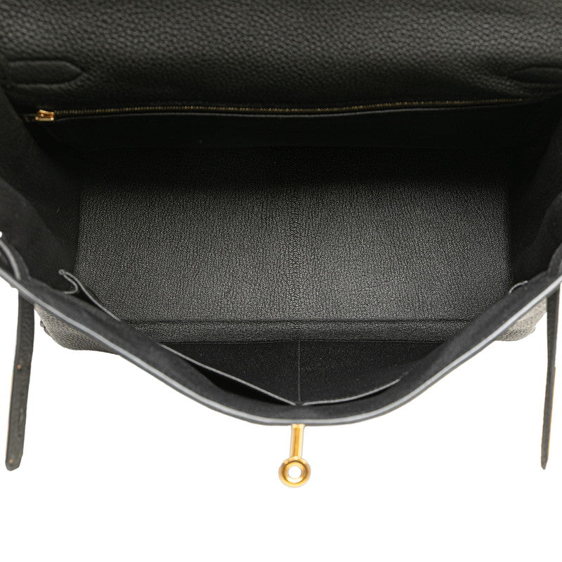 エルメス ケリー35 ハンドバッグ ショルダーバッグ 2WAY ブラック トゴ レディース HERMES 【中古】