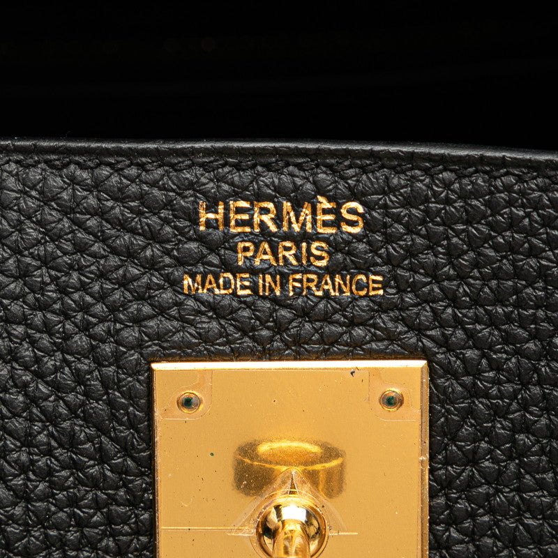 エルメス ケリー35 ハンドバッグ ショルダーバッグ 2WAY ブラック トゴ レディース HERMES 【中古】