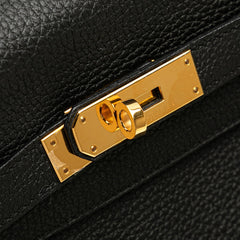 エルメス ケリー35 ハンドバッグ ショルダーバッグ 2WAY ブラック トゴ レディース HERMES 【中古】