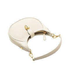 ブルガリ セルペンティ エリプス ハンドバッグ ショルダーバッグ 2WAY グレージュ レザー レディース BVLGARI 【中古】