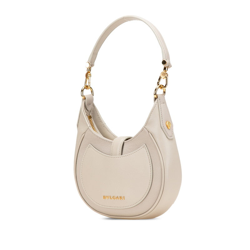 ブルガリ セルペンティ エリプス ハンドバッグ ショルダーバッグ 2WAY グレージュ レザー レディース BVLGARI 【中古】