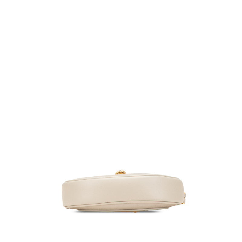 ブルガリ セルペンティ エリプス ハンドバッグ ショルダーバッグ 2WAY グレージュ レザー レディース BVLGARI 【中古】