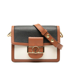 ルイ ヴィトン ドーフィーヌ MINI ショルダーバッグ M55073 ブラウン マルチカラー レザー レディース LOUIS VUITTON 【中古】