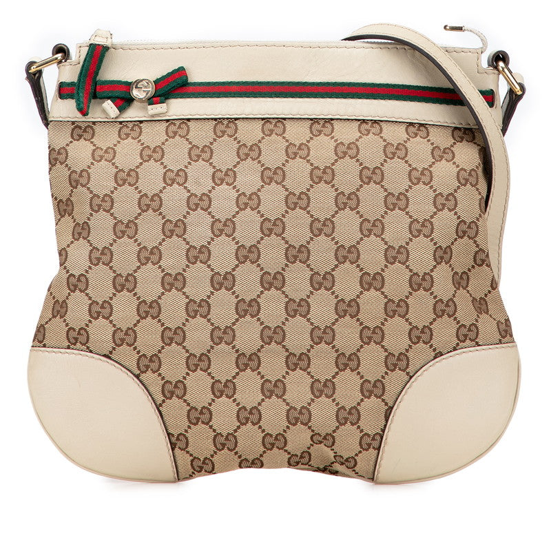 グッチ GGキャンバス メイフェア ショルダーバッグ 257065 ベージュ キャンバス レザー レディース GUCCI 中古