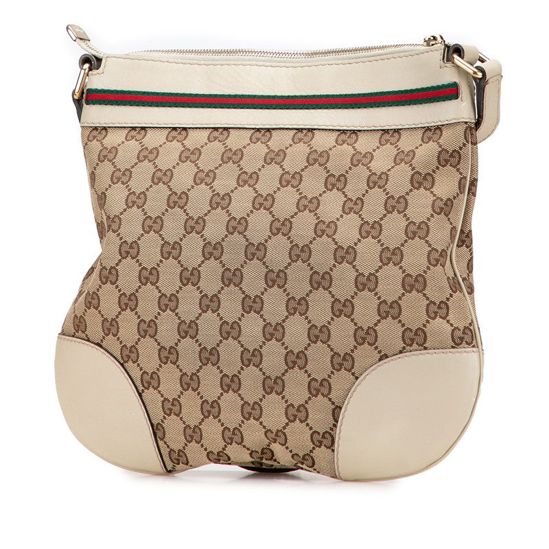 グッチ GGキャンバス メイフェア ショルダーバッグ 257065 ベージュ キャンバス レザー レディース GUCCI 【中古】