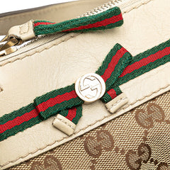 グッチ GGキャンバス メイフェア ショルダーバッグ 257065 ベージュ キャンバス レザー レディース GUCCI 中古