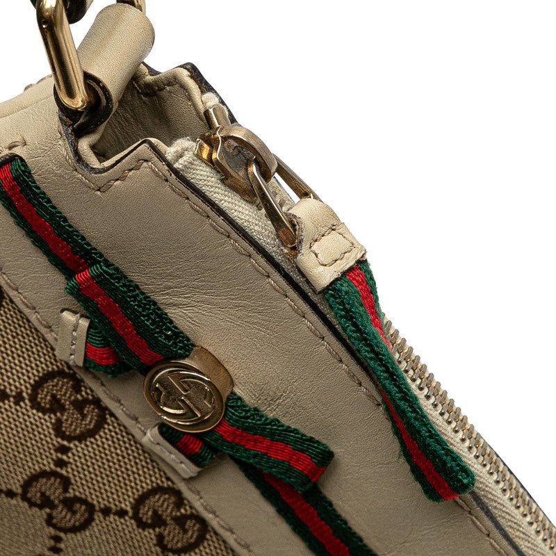 グッチ GGキャンバス メイフェア ショルダーバッグ 257065 ベージュ キャンバス レザー レディース GUCCI 【中古】