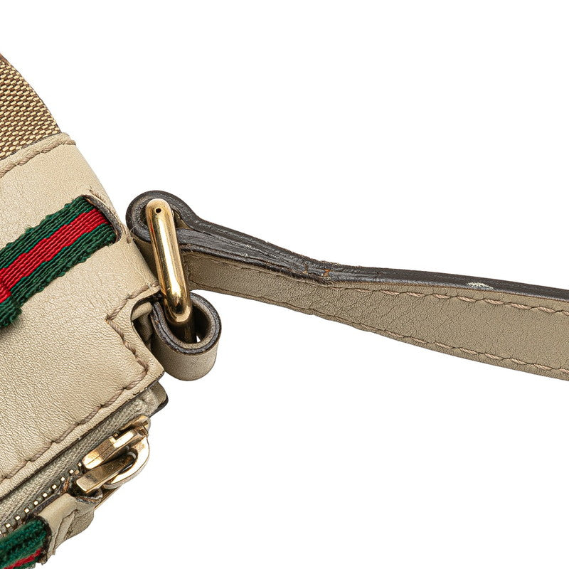 グッチ GGキャンバス メイフェア ショルダーバッグ 257065 ベージュ キャンバス レザー レディース GUCCI 【中古】