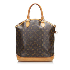 ルイ ヴィトン モノグラム ロックイットMM ハンドバッグ トートバッグ M40606 ブラウン PVC レザー レディース LOUIS VUITTON 【中古】