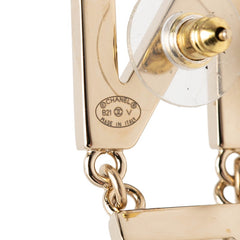 シャネル ロゴレター ピアス イヤリング B21 ゴールド メッキ レディース CHANEL 中古