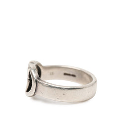 グッチ インターロッキングG リング 指輪 #15 SV925 シルバー レディース GUCCI 中古