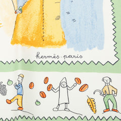エルメス カレ90 故郷に帰る RETOUR A LA TERRE スカーフ マルチカラー シルク レディース HERMES 中古