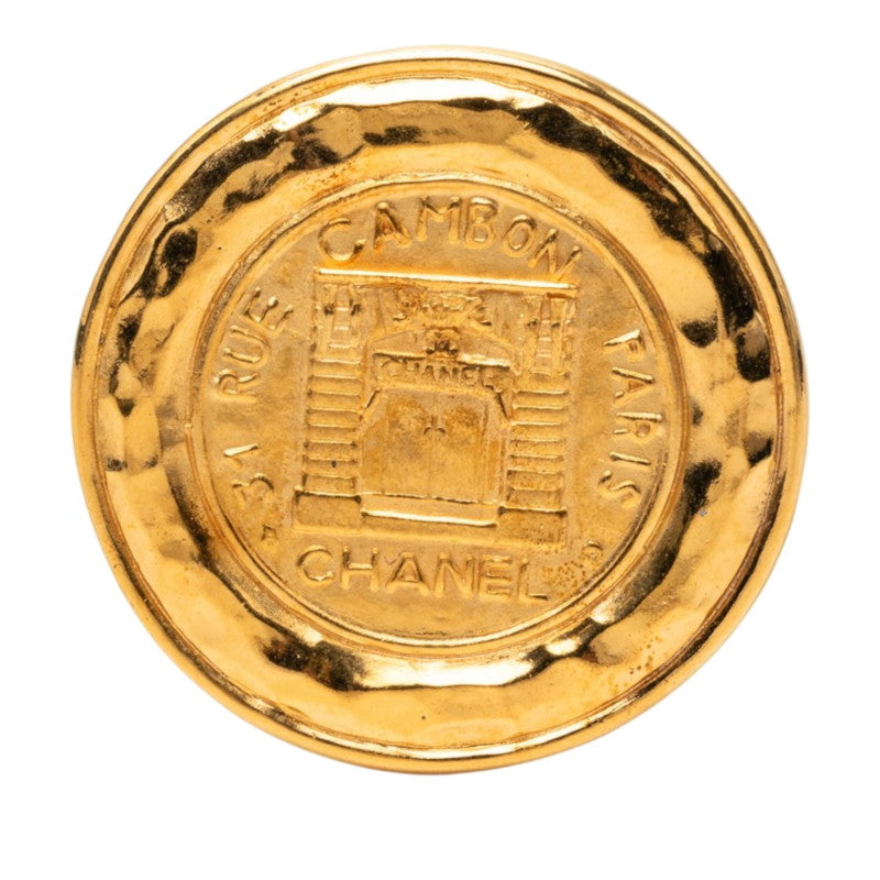 シャネル 31 RUE CAMBON カンボン ヴィンテージ ブローチ ゴールド メッキ レディース CHANEL 【中古】