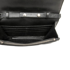 バレンシアガ ビードット 斜め掛け チェーンウォレット ショルダーバッグ 593615 ブラック レザー レディース BALENCIAGA 【中古】