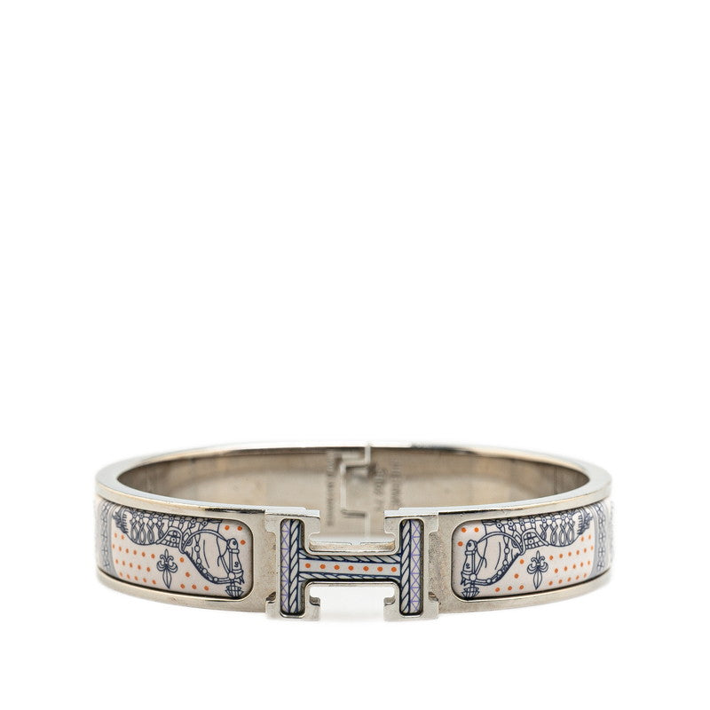 エルメス クリックH PM ブレスレット シルバー マルチカラー メタル レディース HERMES 【中古】