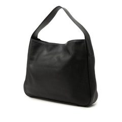 プラダ 三角ロゴプレート ワンショルダーバッグ 1BC028 ブラック レザー レディース PRADA 中古