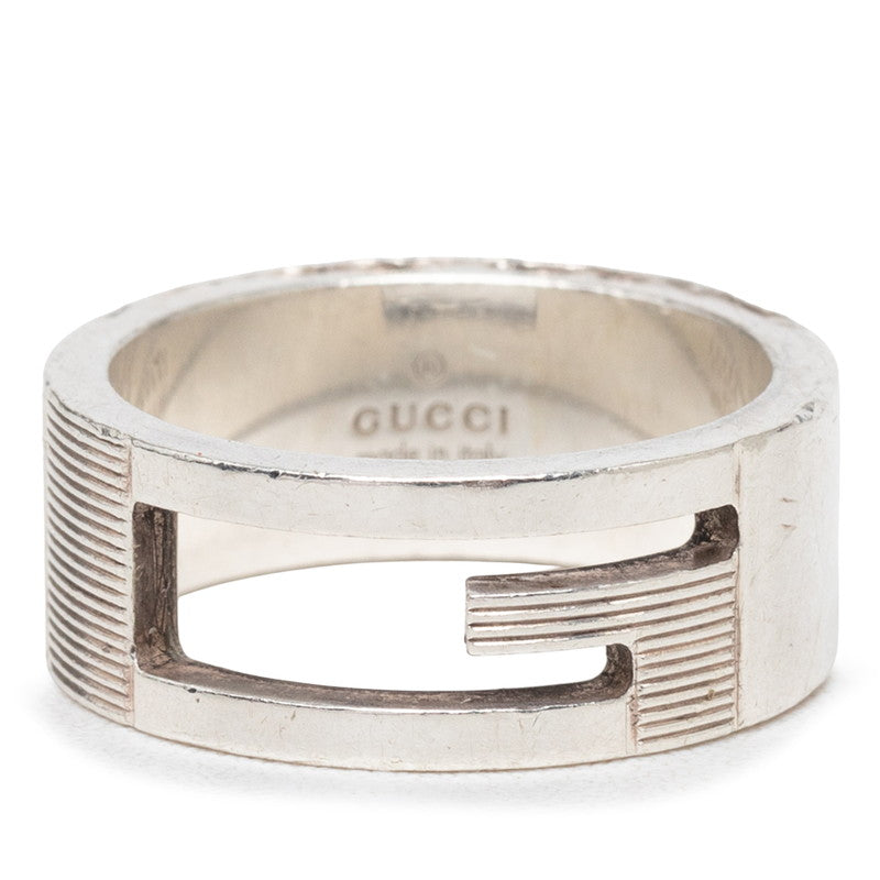 グッチ ブランデッドG リング 指輪 #15 SV925 シルバー レディース GUCCI 【中古】
