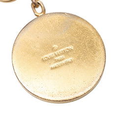 ルイ ヴィトン エピ ポルトクレ LVサークル チャーム キーホルダー キーリング M64513 ゴールド メッキ レディース LOUIS VUITTON 【中古】